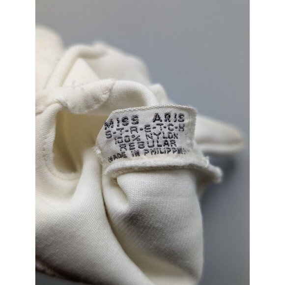 Ladies Dress Gloves Hudson Bay Miss Aris Eyelets Beaded Off White Size Small Lot - Picture 16 of 16